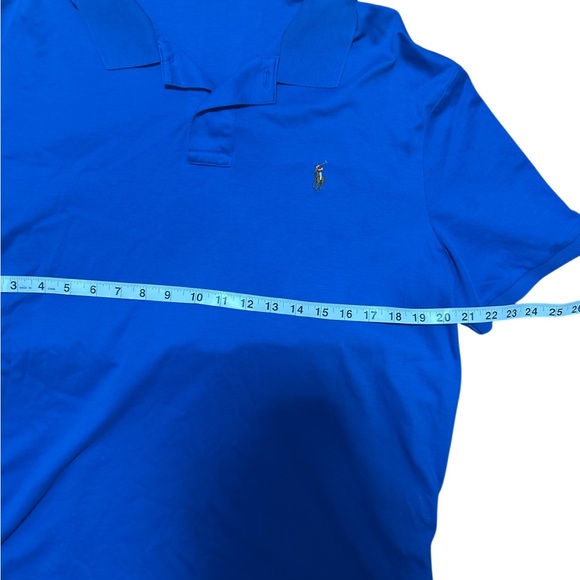 Lot of 2 Polo Ralph Lauren XL White Big Pony Tee Blue Pima Soft Touch Polo - Picture 10 of 12
